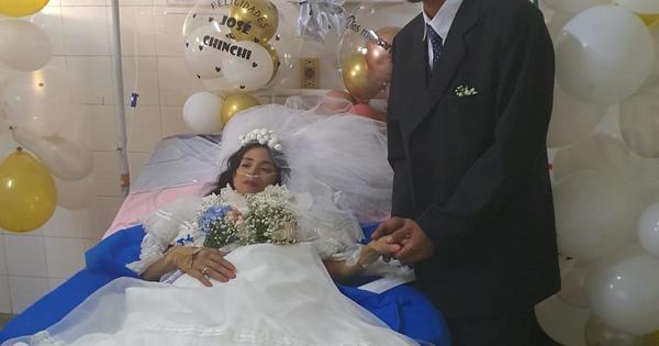 ¡Se casó con el amor de su vida en el Hospital de Coronel Oviedo!