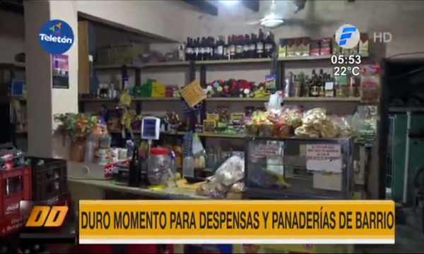 Duro momento para despensas y panaderías de barrio | Telefuturo