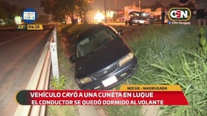 Conductor cayó a una cuneta en zona de la Conmebol - C9N