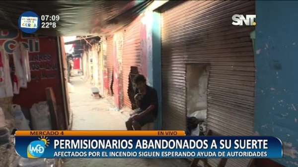 Permisionarios abandonados a su suerte en el Mercado 4 - SNT