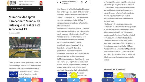 INSÓLITO: MUNICIPALIDAD DE CDE HACE GALA DE EVENTO QUE ES ORGANIZADO POR EL “VECINO”