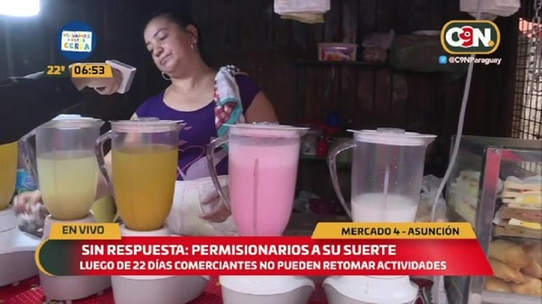 Permisionarios abandonados a su suerte en el Mercado 4 - C9N