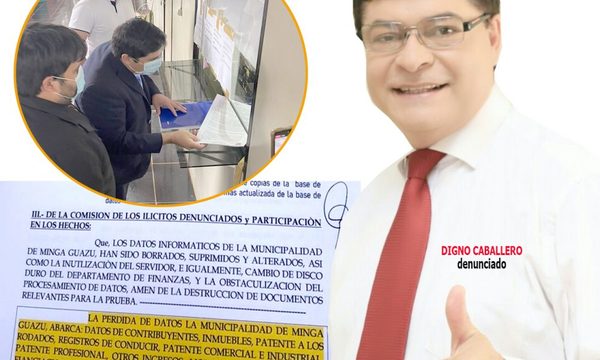 Diego Ríos formula denuncia penal contra Digno Caballero por sabotaje informático en M. Guazú – Diario TNPRESS