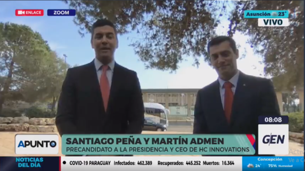 Diario HOY | Santiago Peña y Martín Admen, se reunieron con el ex primer ministro de Israel, Benjamín Netanyahu