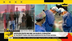 Joven de 15 años recibe un nuevo corazón y su evolución es favorable - ABC Noticias - ABC Color