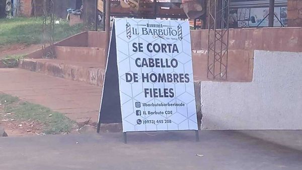 Habilitan barbería solo para "hombres fieles"