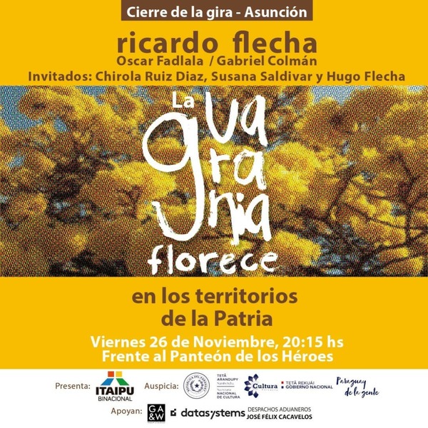 "La Guarania florece en los territorios de la patria” cierra su gira nacional en el Centro Histórico de Asunción - .::Agencia IP::.