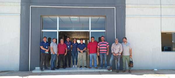 Comitiva de la APF verifica el estadio de la Liga Encarnacena de Fútbol
