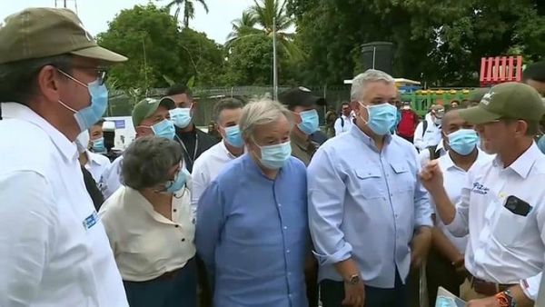 Guterres advierte sobre los enemigos de la paz en Colombia en el quinto aniversario del acuerdo