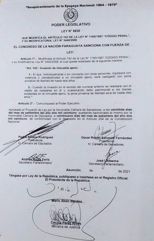 Presidente de la ANR podría ser condenado a diez años de prisión con la nueva Ley Zavala/Riera