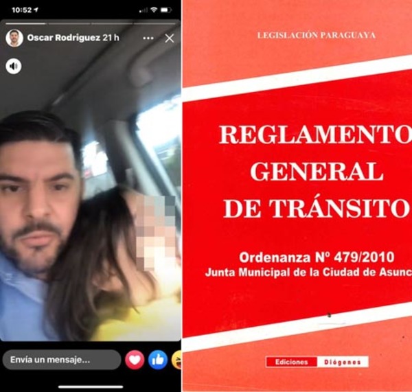 Irresponsabilidad al volante: «Nenecho» se filma manejando con su hijo en el regazo