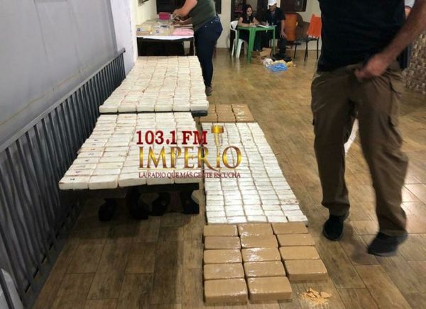 Incautan más de 200 kilos de cocaína empaquetada en el barrio Bernardino Caballero