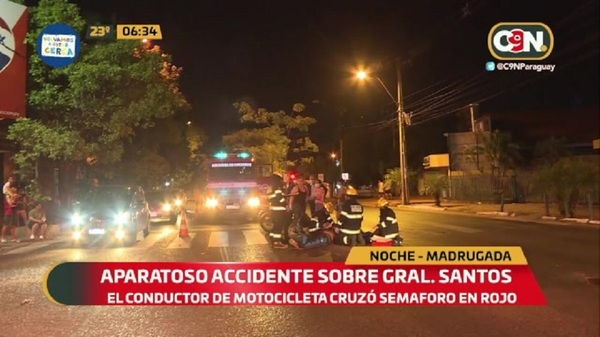 Accidente de tránsito sobre General Santos y Cerro Corá - C9N