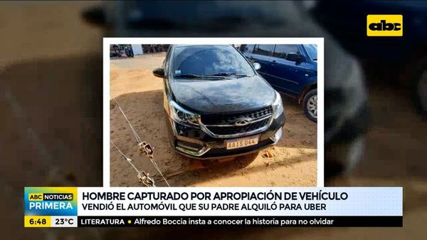 Capturaron a un hombre por vender auto que su padre alquiló para uber - ABC Noticias - ABC Color