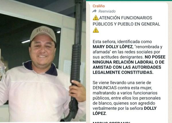 "Craliño de Tekoporã" usa su horario laboral para ejercer violencia en contra de una mujer en PJC