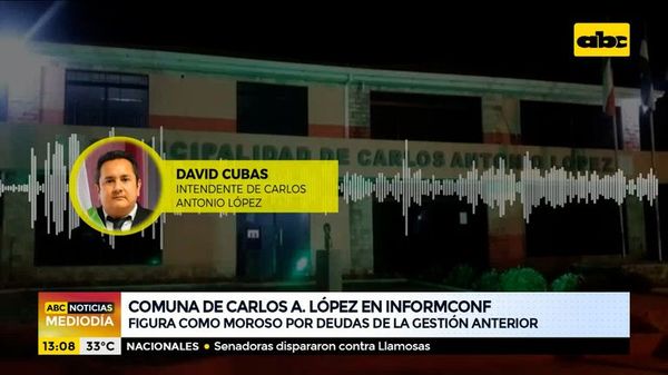 Municipalidad de Carlos Antonio López se encuentra en Informconf - ABC Noticias - ABC Color