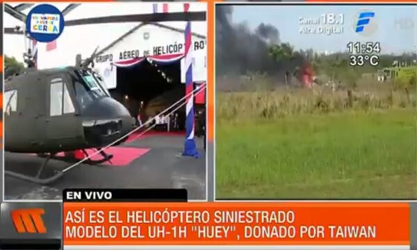 Así es el helicóptero siniestrado que dejó 3 muertos en Paraguay | Telefuturo