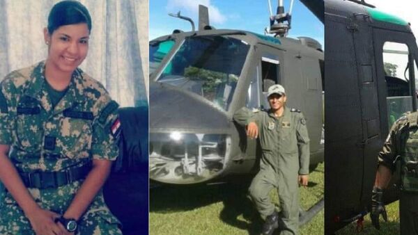 Los tripulantes del helicóptero caído en Ñu Guasu