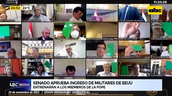 Senadores aprobaron autorizar el ingreso al país de las fuerzas especiales de los EEEUU - ABC Noticias - ABC Color