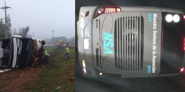 DOS FALLECIDAS Y 18 HERIDOS EN VUELCO DE ÓMNIBUS - Itapúa Noticias