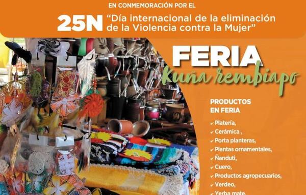 Feria ‘Kuña reambiapo’ expone productos de mujeres emprendedoras
