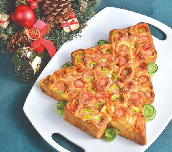 Pan brioche con panchos: un árbol de Navidad comestible - Gastronomía - ABC Color