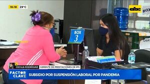 Subsidio por suspensión laboral por pandemia - Factor Clave - ABC Color