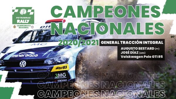 ¡Augusto Bestard es Campeón Nacional de Rally!