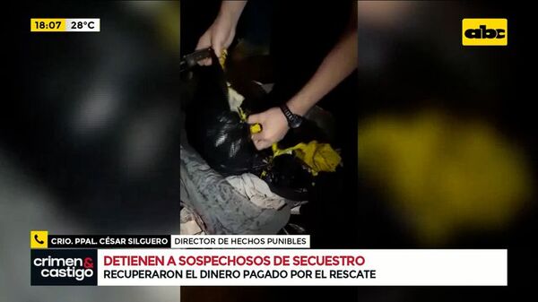 Secuestro y ejecución: detuvieron a un sospechoso y recuperan parte del dinero - Crimen y castigo - ABC Color