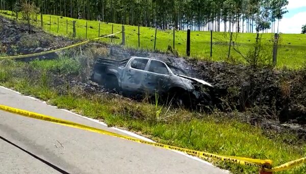 Sexagenario muere calcinado tras aparente accidente de transito - Nacionales - ABC Color