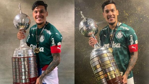 Las felicitaciones de la Albirroja a su capitán Gustavo Gómez por el bi en la Libertadores