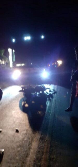 Motociclista muere tras ser chocado por un ómnibus en Santa Rita