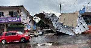 Temporal causa destrozos en el Este - ABC en el Este - ABC Color