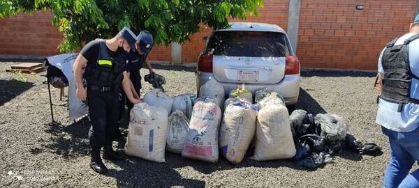 Incautan más de 150 kilos de marihuana en Encarnación