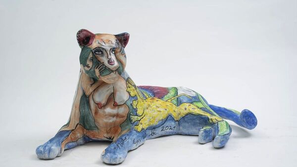 Muestra exhibe yaguaretés en tamaño real intervenidos por artistas locales