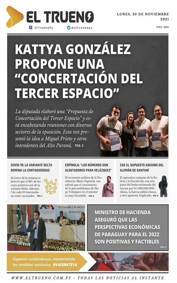 Portadas de este lunes 29 de noviembre de 2021