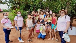 Personales del Centro Salud de San José salieron a vacunar casa por casa - Noticiero Paraguay