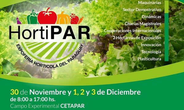 Hortipar inicia mañana en Yguazú