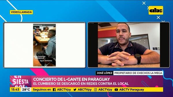 Concierto de L-GANTE: descargo del propietario de Chechos sobre incumplimiento del artista Argentino - Ensiestados - ABC Color
