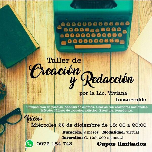 Dictarán taller virtual de escritura terapéutica - Literatura - ABC Color