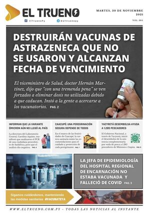 E-paper 30 de noviembre 2021 - El Trueno