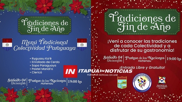 COLECTIVIDADES MOSTRARÁN TRADICIONES DE NAVIDAD. - Itapúa Noticias