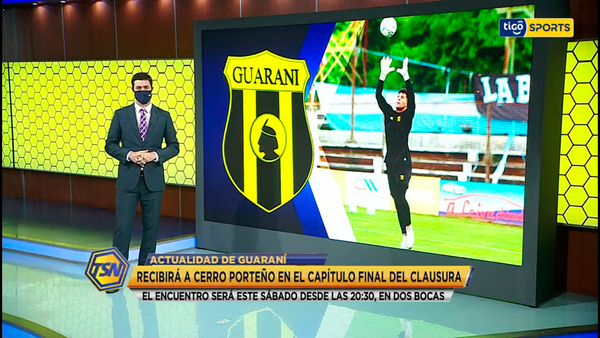 Fredy Irala con el informe sobre Guaraní