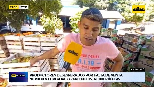 Productores desesperados por falta de venta en Caaguazú - ABC Noticias - ABC Color