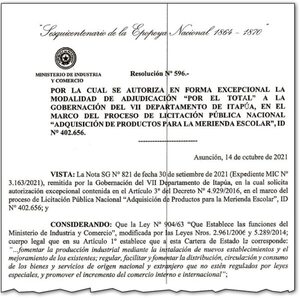 Suspicaz insistencia por licitar merienda escolar en Itapúa - Nacionales - ABC Color