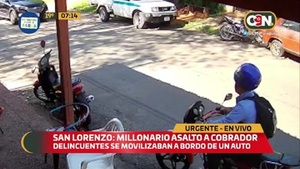 Cobrador en moto fue seguido y asaltado - C9N
