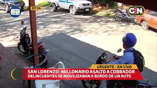 Cobrador en moto fue seguido y asaltado - C9N