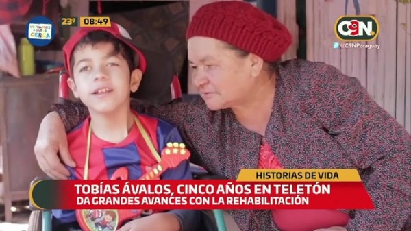 Tobías Ávalos, cinco años en Teletón - C9N