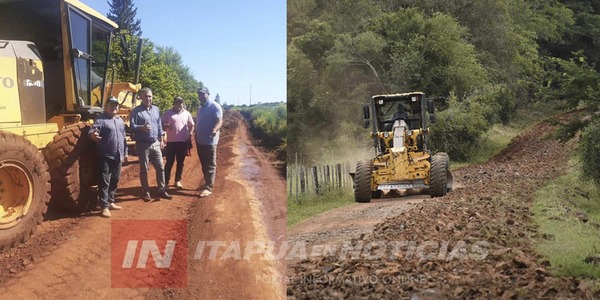 REALIZA MEJORAS EN CAMINOS VECINALES - Itapúa Noticias