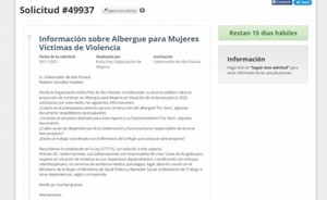 Kuña Poty pide información sobre proyecto de albergue al Gobernador